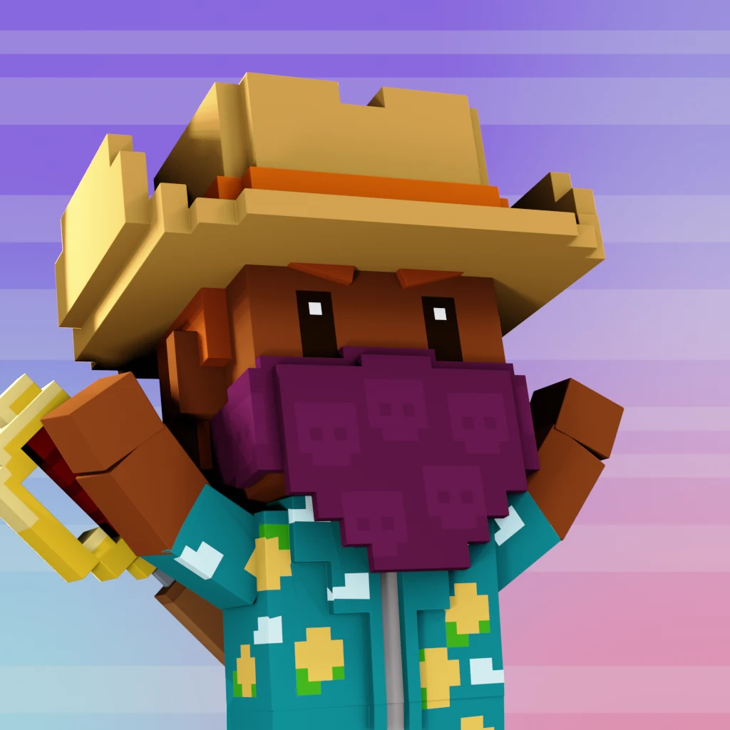 Pirate #2391 voxel render