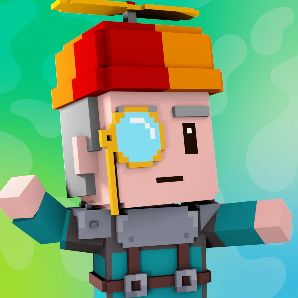 Pirate #2393 voxel render
