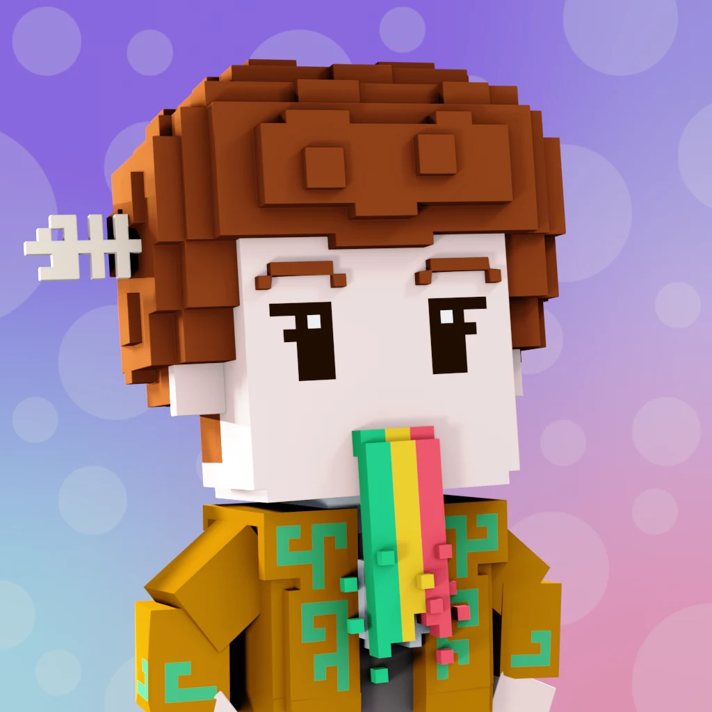 Pirate #2399 voxel render