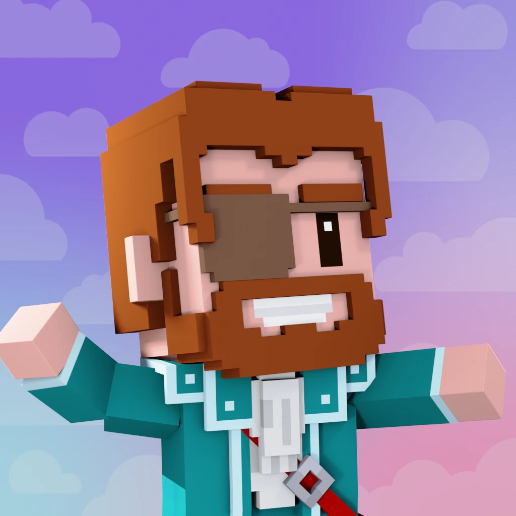 Pirate #2404 voxel render