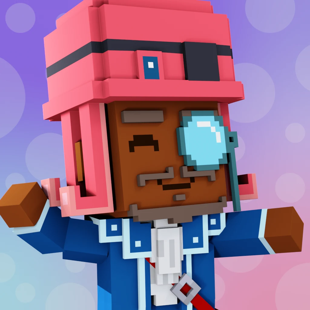 Pirate #2405 voxel render