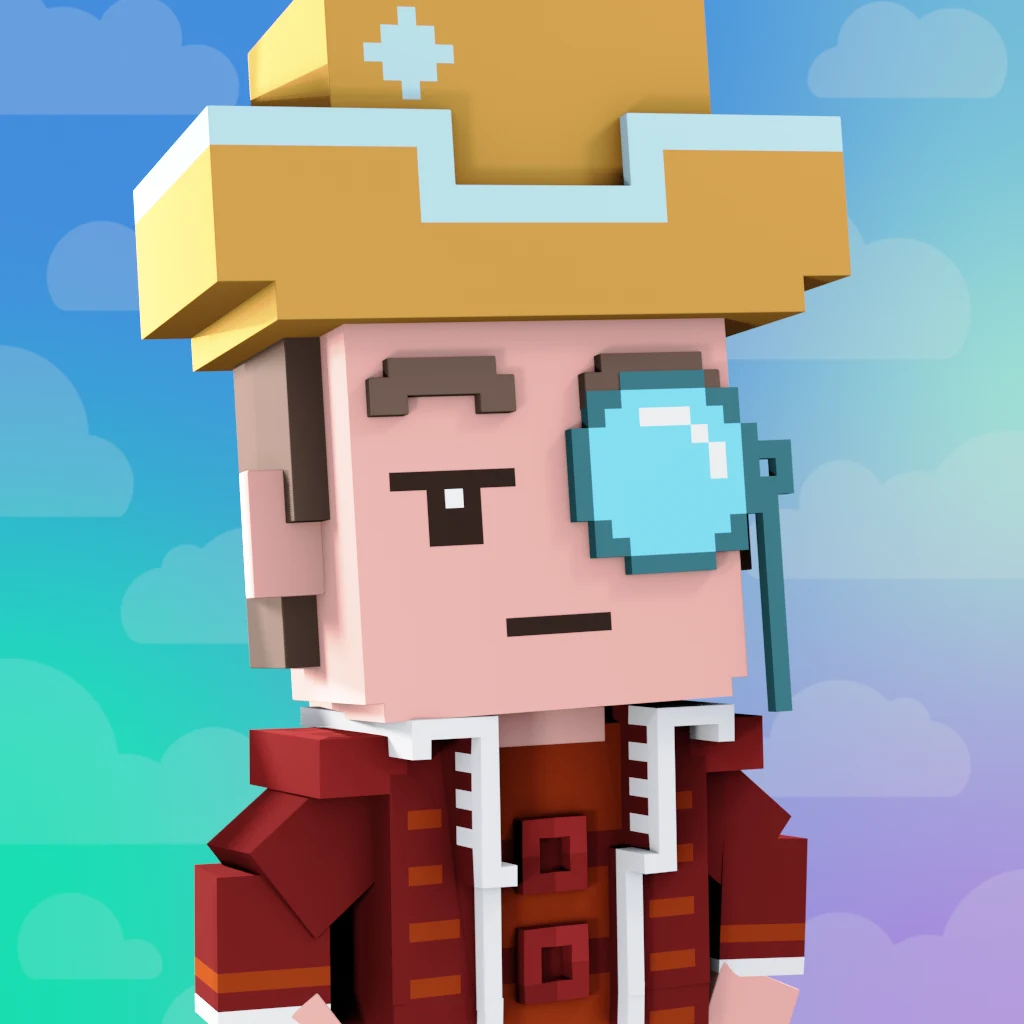 Pirate #2408 voxel render