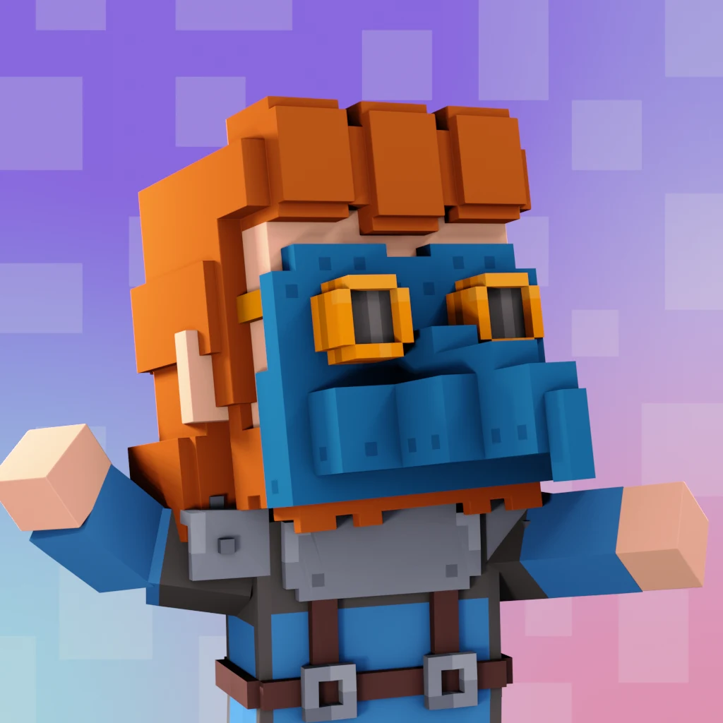 Pirate #2409 voxel render