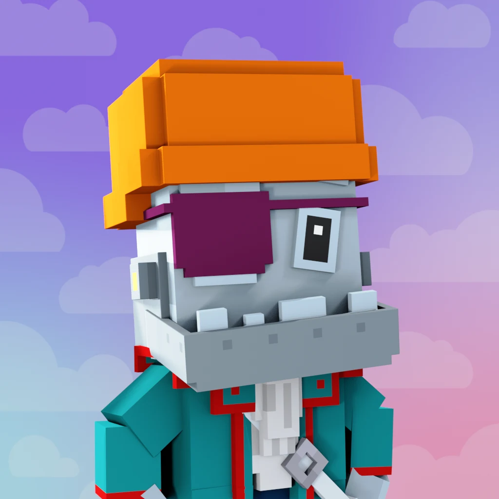 Pirate #241 voxel render