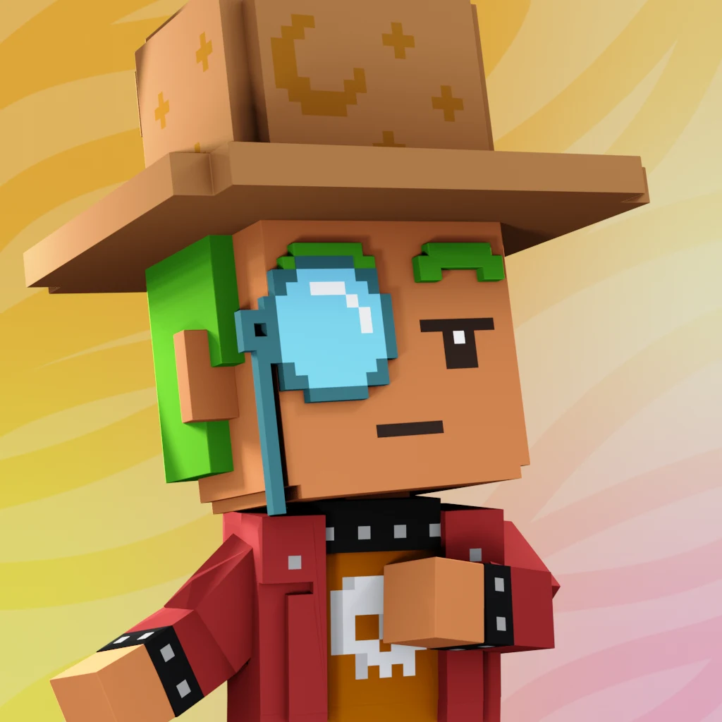 Pirate #2411 voxel render