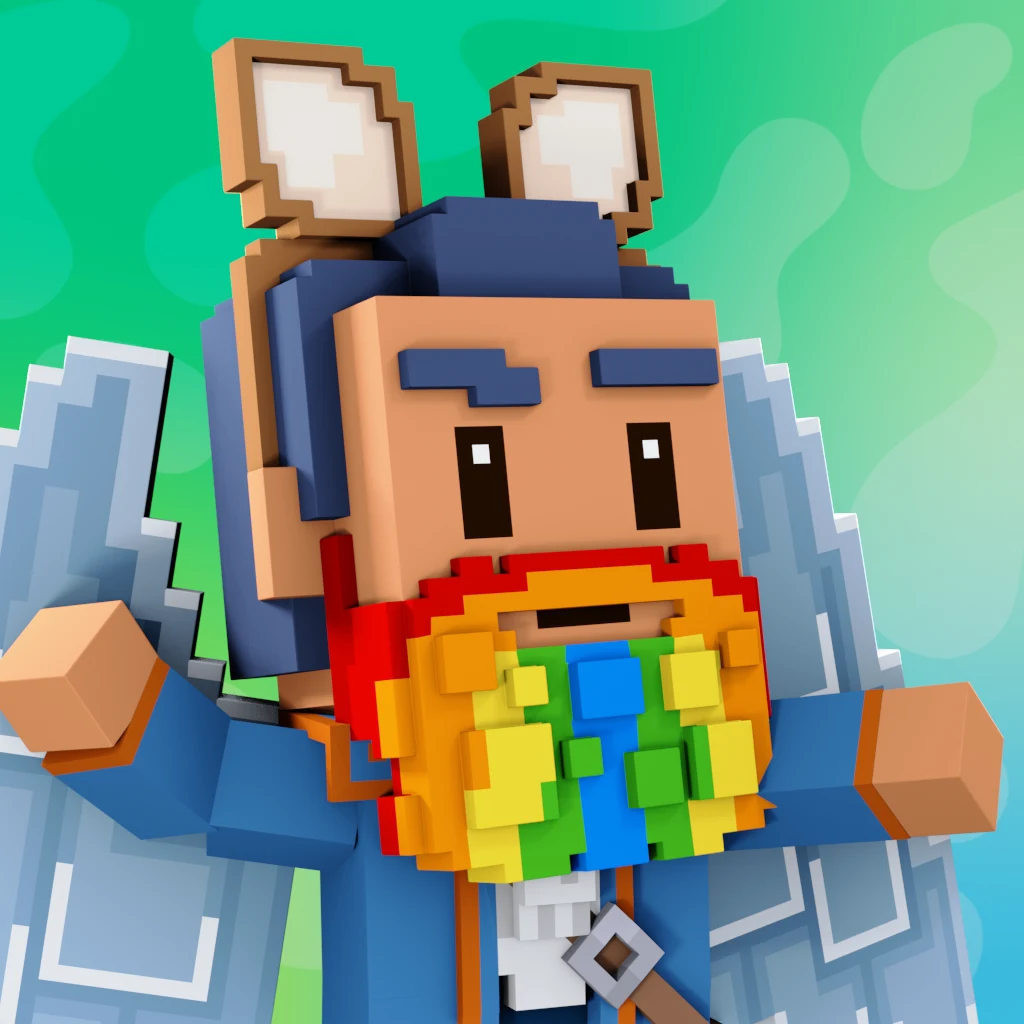 Pirate #2412 voxel render