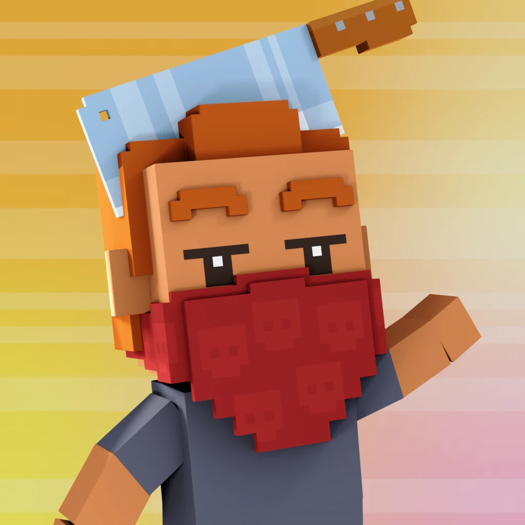 Pirate #2416 voxel render