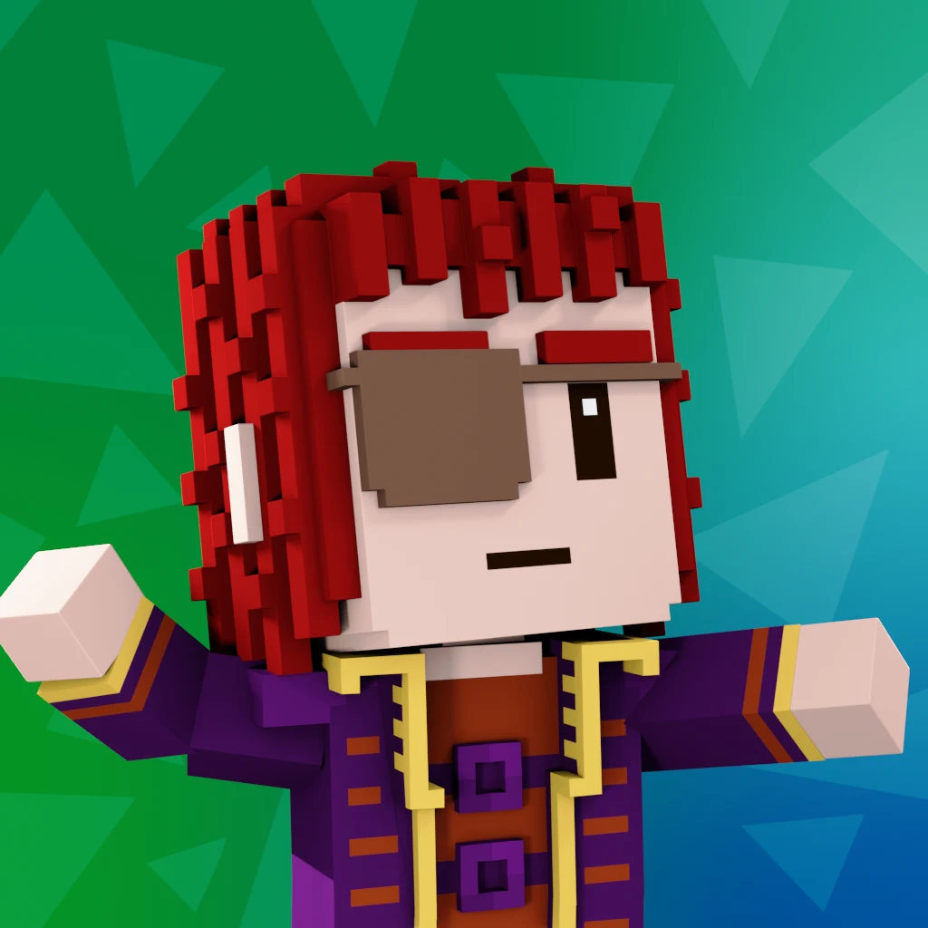 Pirate #2427 voxel render