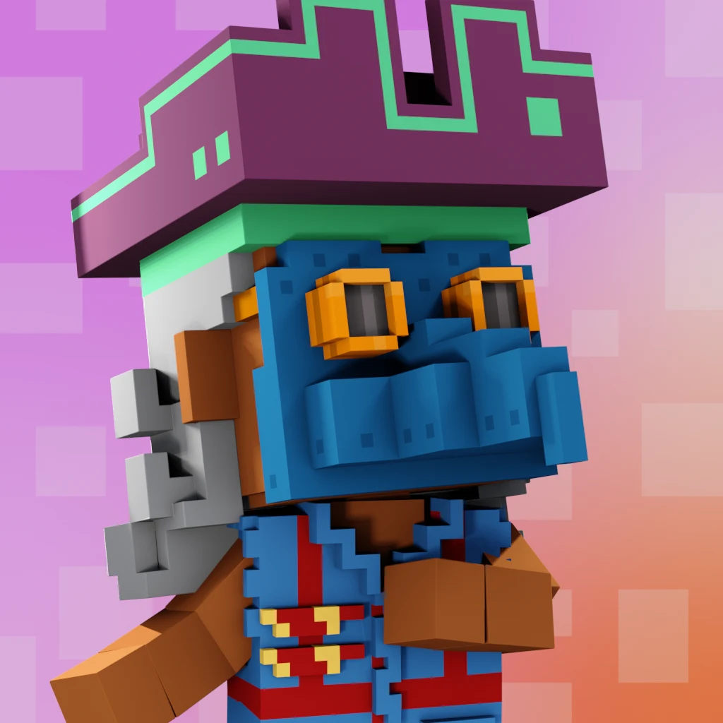 Pirate #2430 voxel render