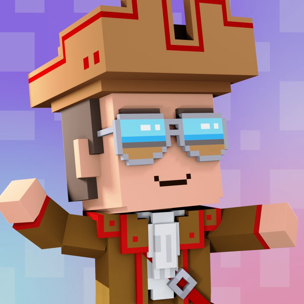 Pirate #2435 voxel render