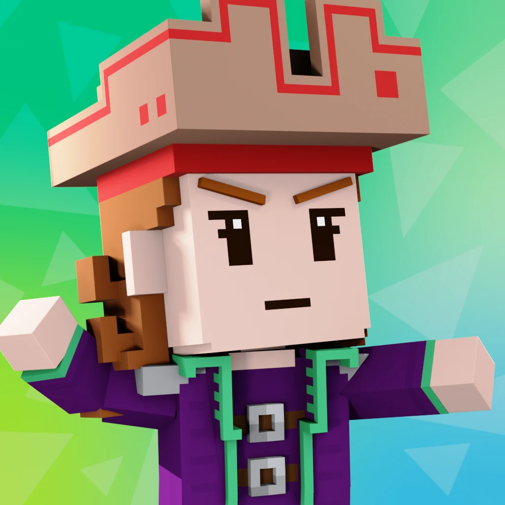 Pirate #2439 voxel render