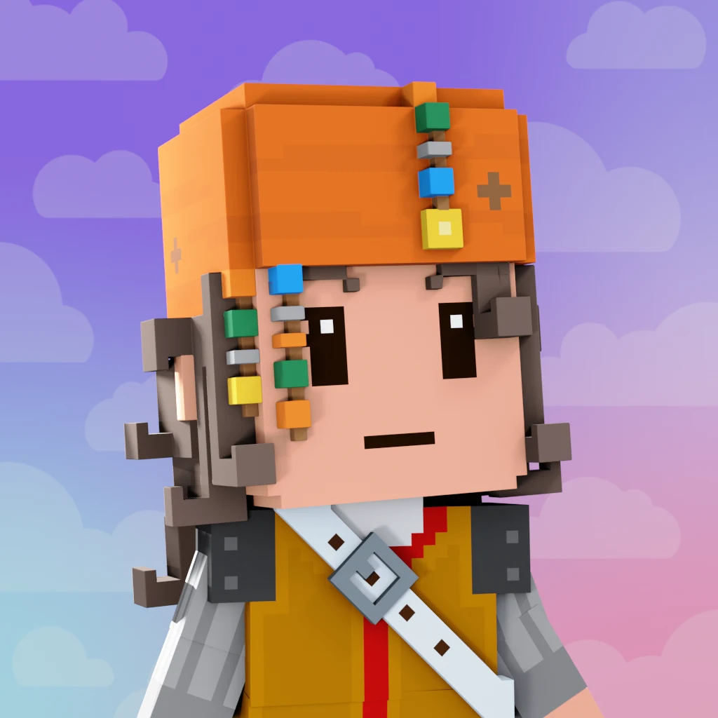 Pirate #2440 voxel render