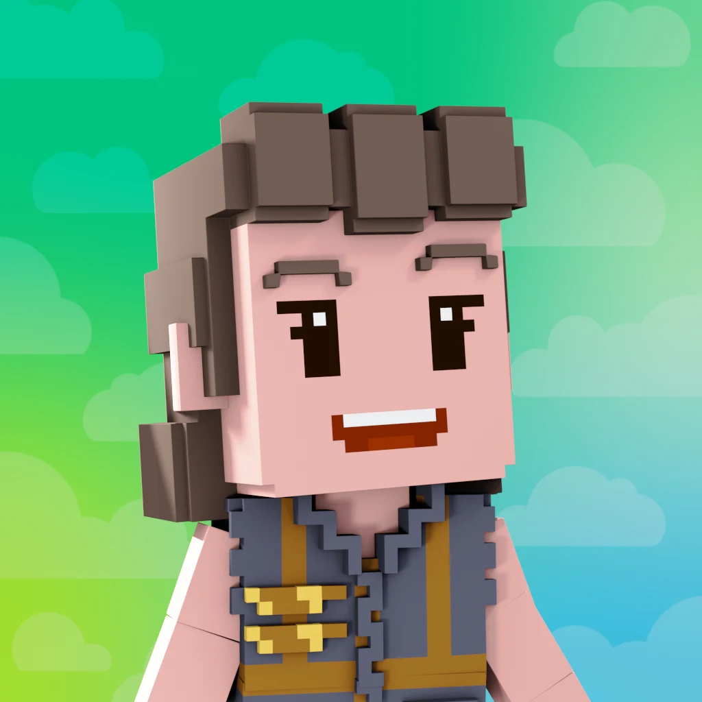 Pirate #2443 voxel render