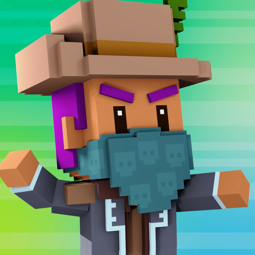 Pirate #2447 voxel render
