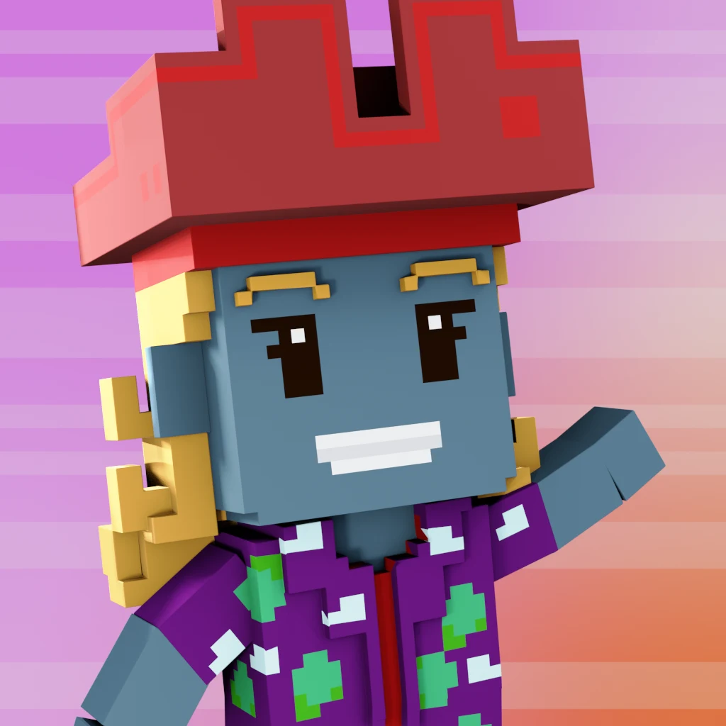 Pirate #2459 voxel render