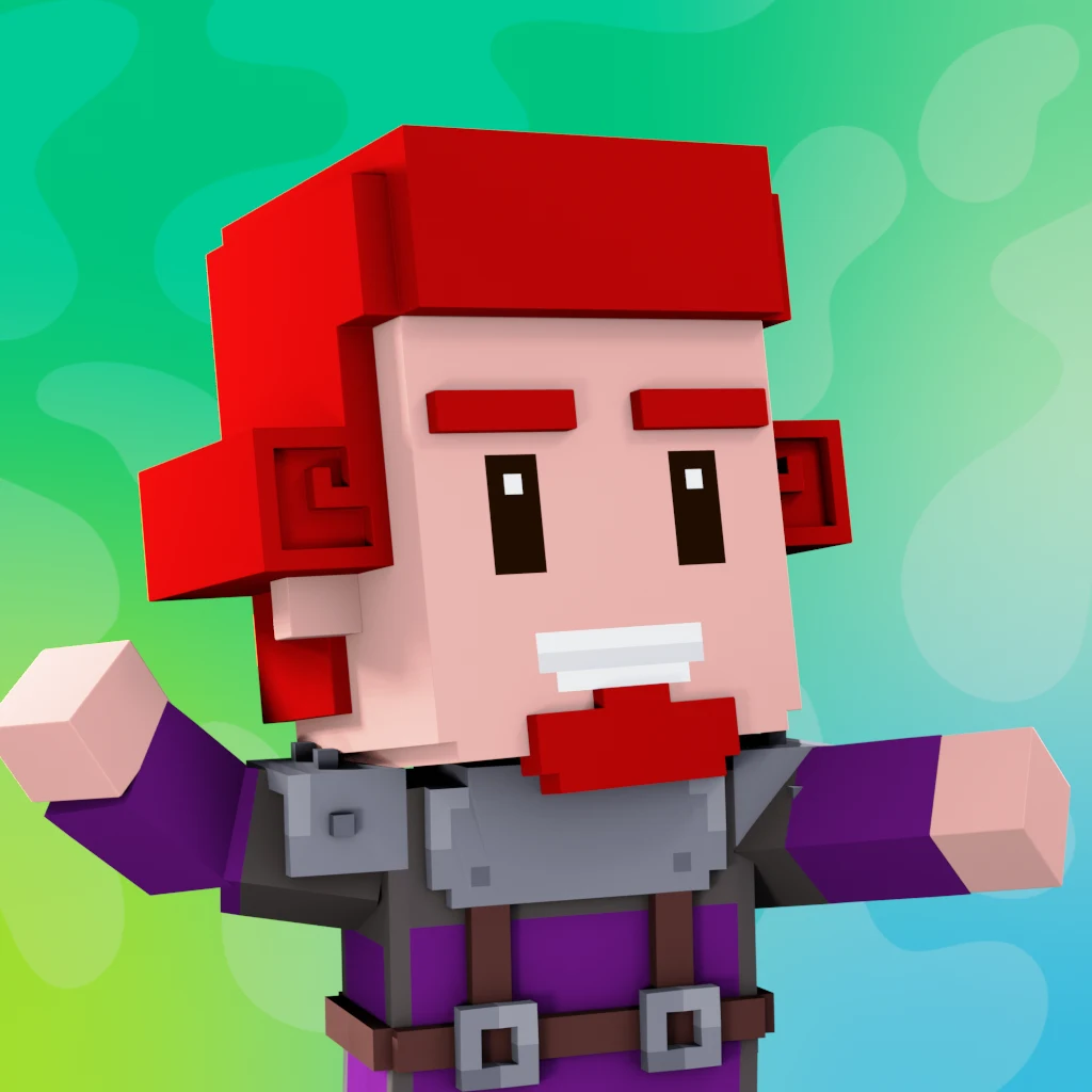 Pirate #2460 voxel render