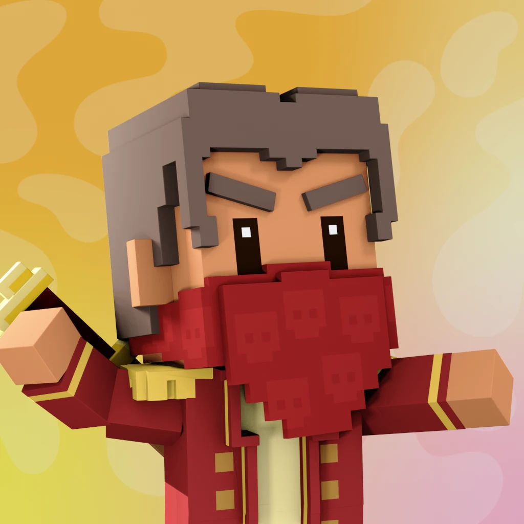 Pirate #2463 voxel render