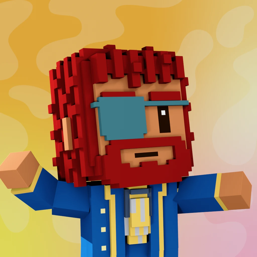 Pirate #2467 voxel render