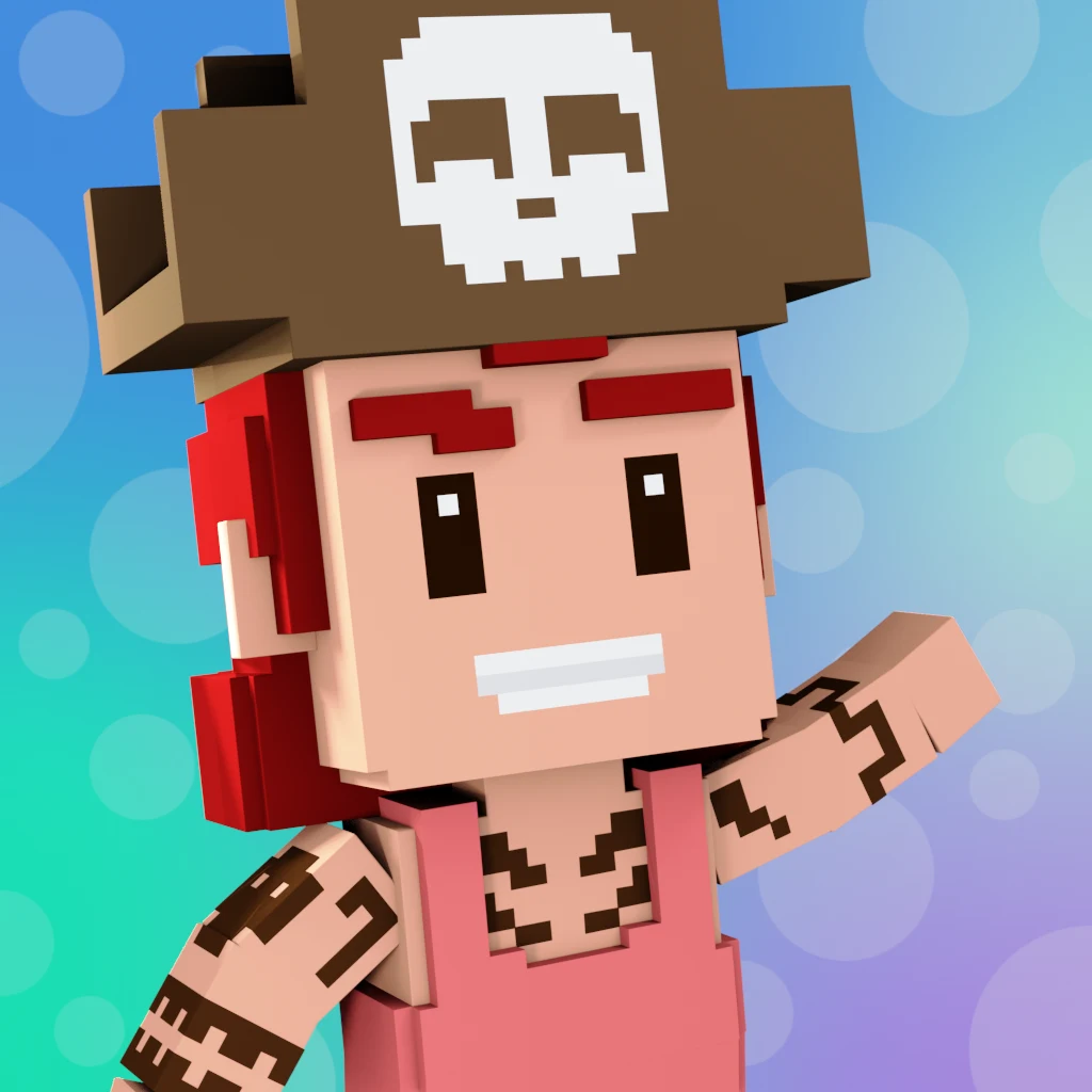 Pirate #2469 voxel render