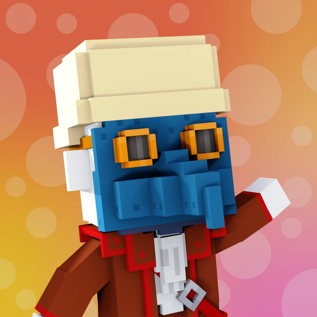 Pirate #247 voxel render