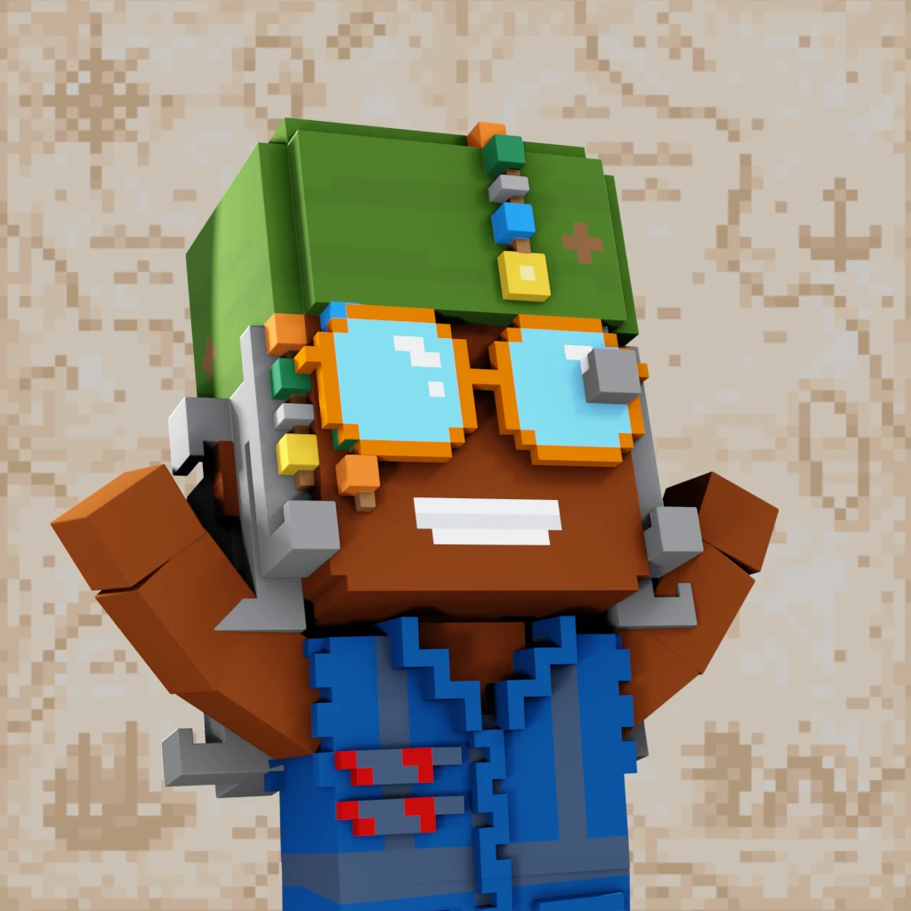 Pirate #2471 voxel render