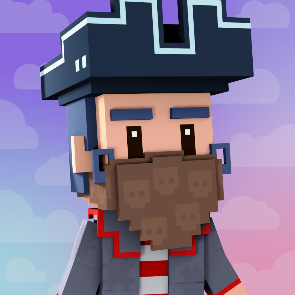 Pirate #2474 voxel render