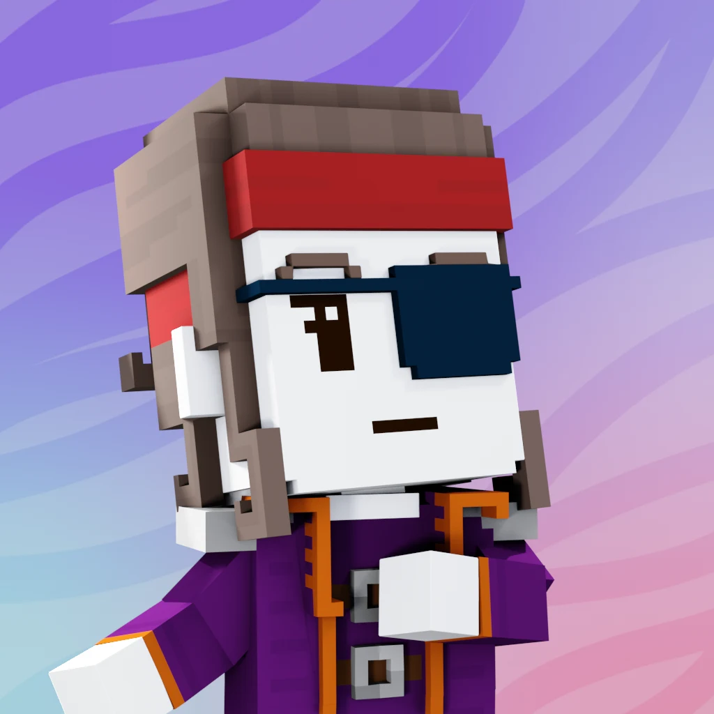 Pirate #2475 voxel render