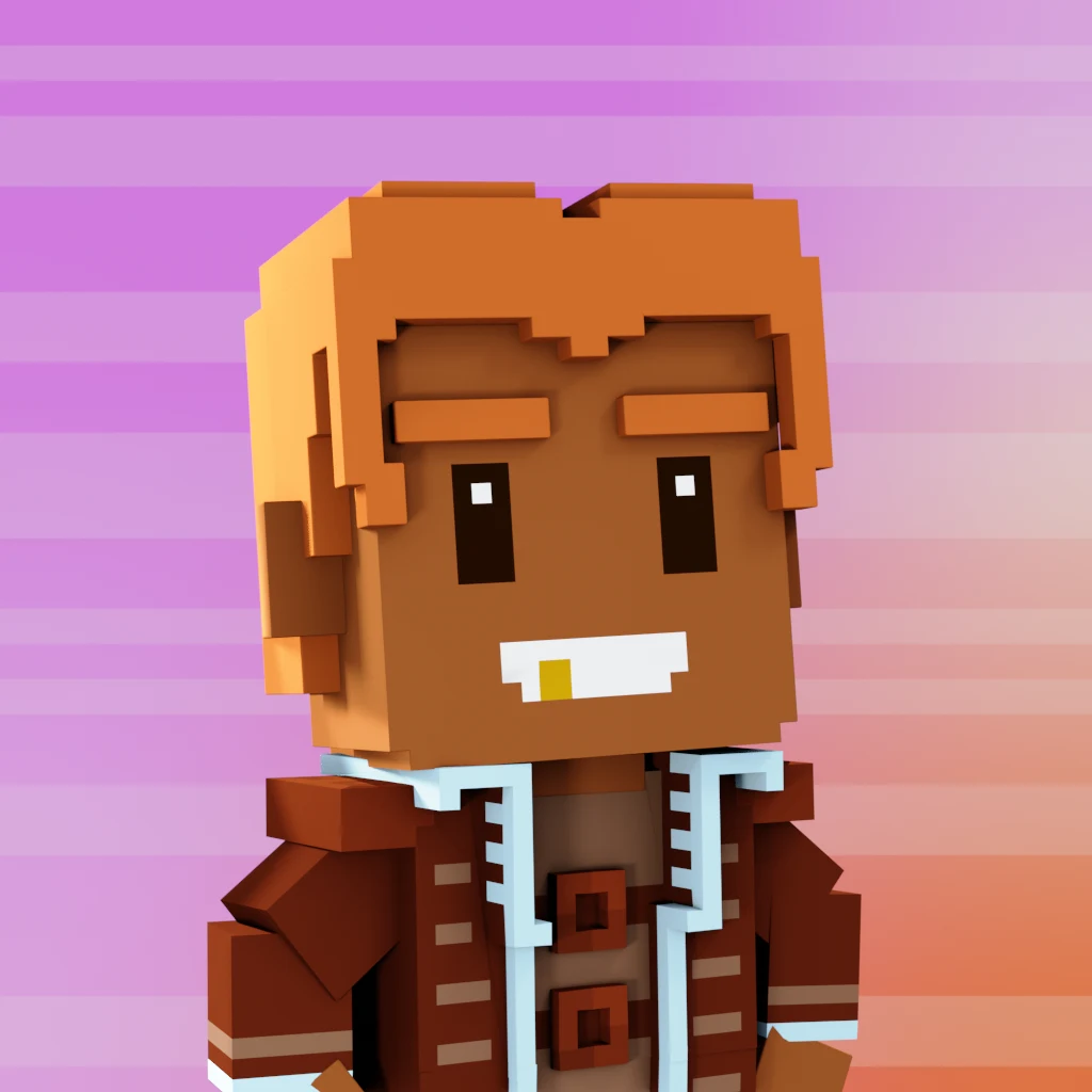 Pirate #2477 voxel render