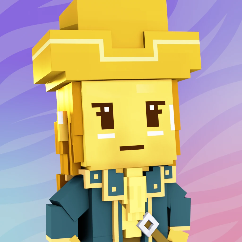 Pirate #2480 voxel render