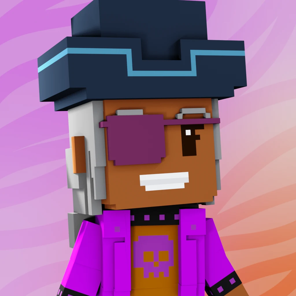 Pirate #2484 voxel render