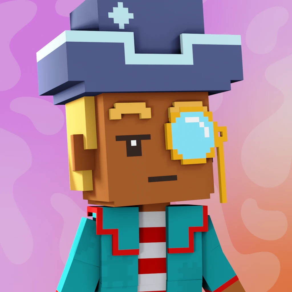Pirate #2487 voxel render