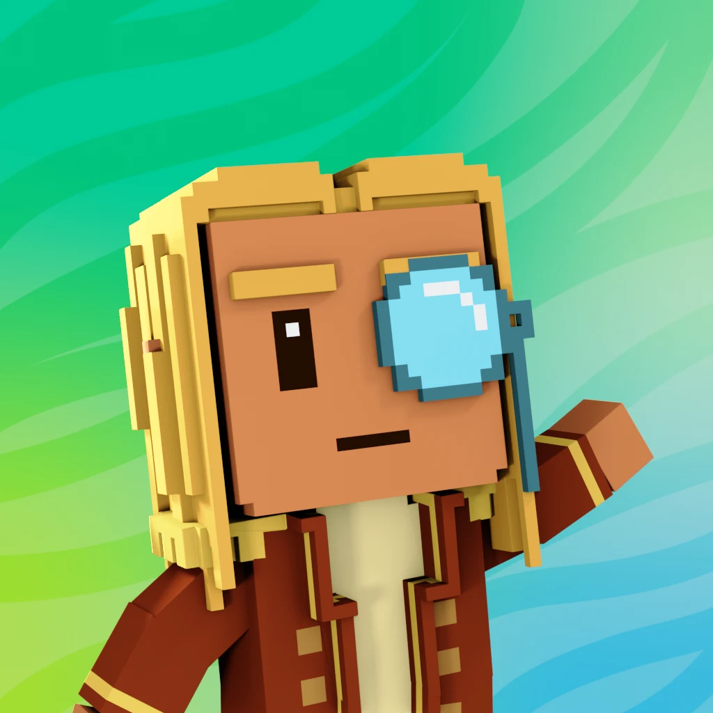 Pirate #2489 voxel render