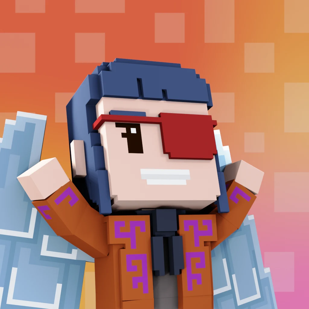Pirate #2490 voxel render