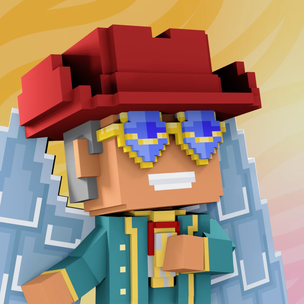Pirate #2492 voxel render