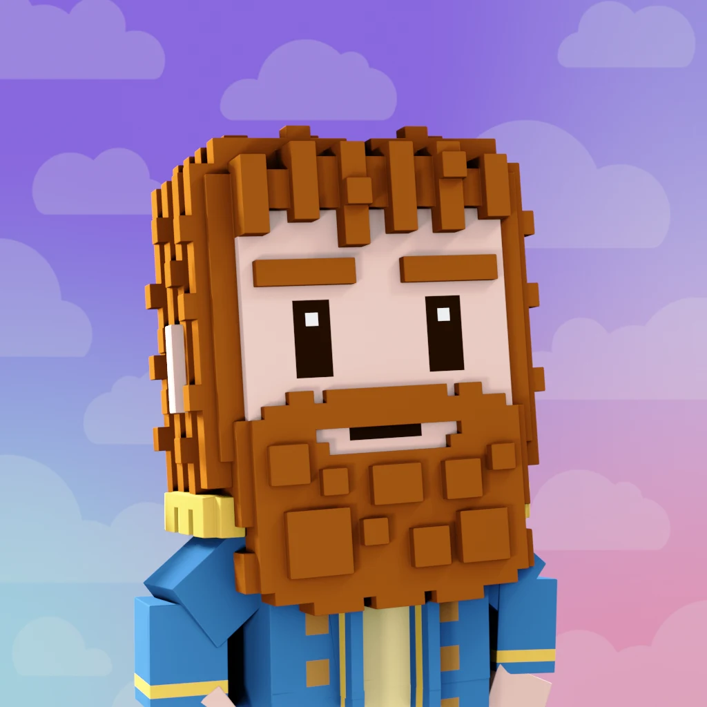 Pirate #2496 voxel render