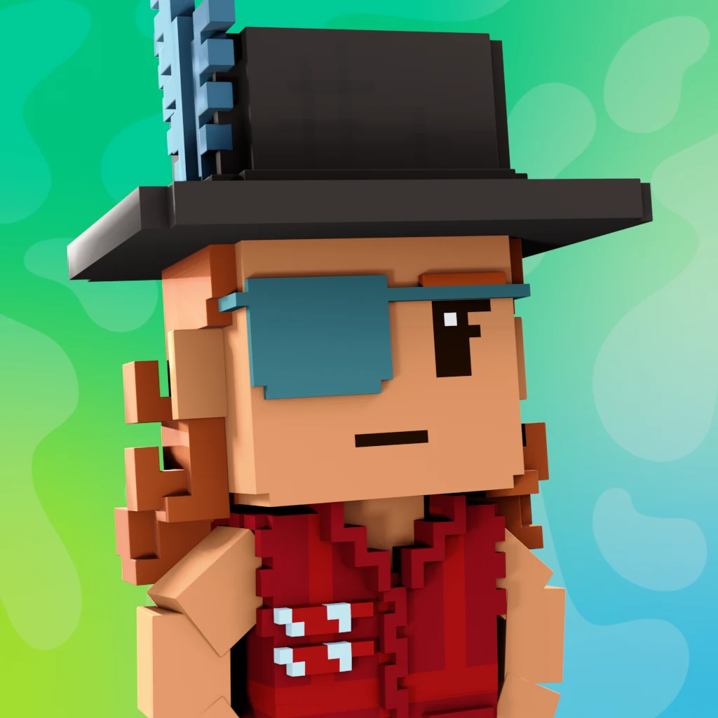 Pirate #2499 voxel render