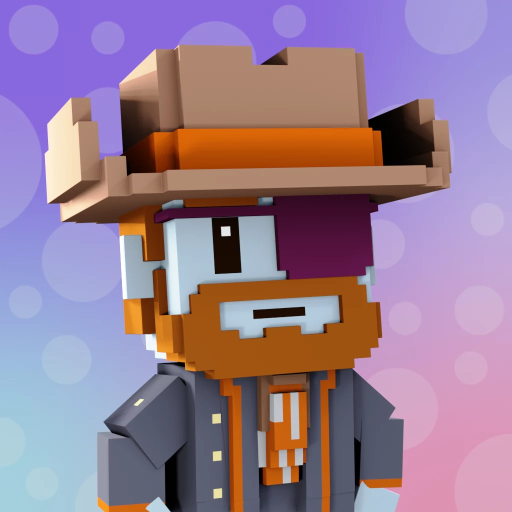 Pirate #2502 voxel render