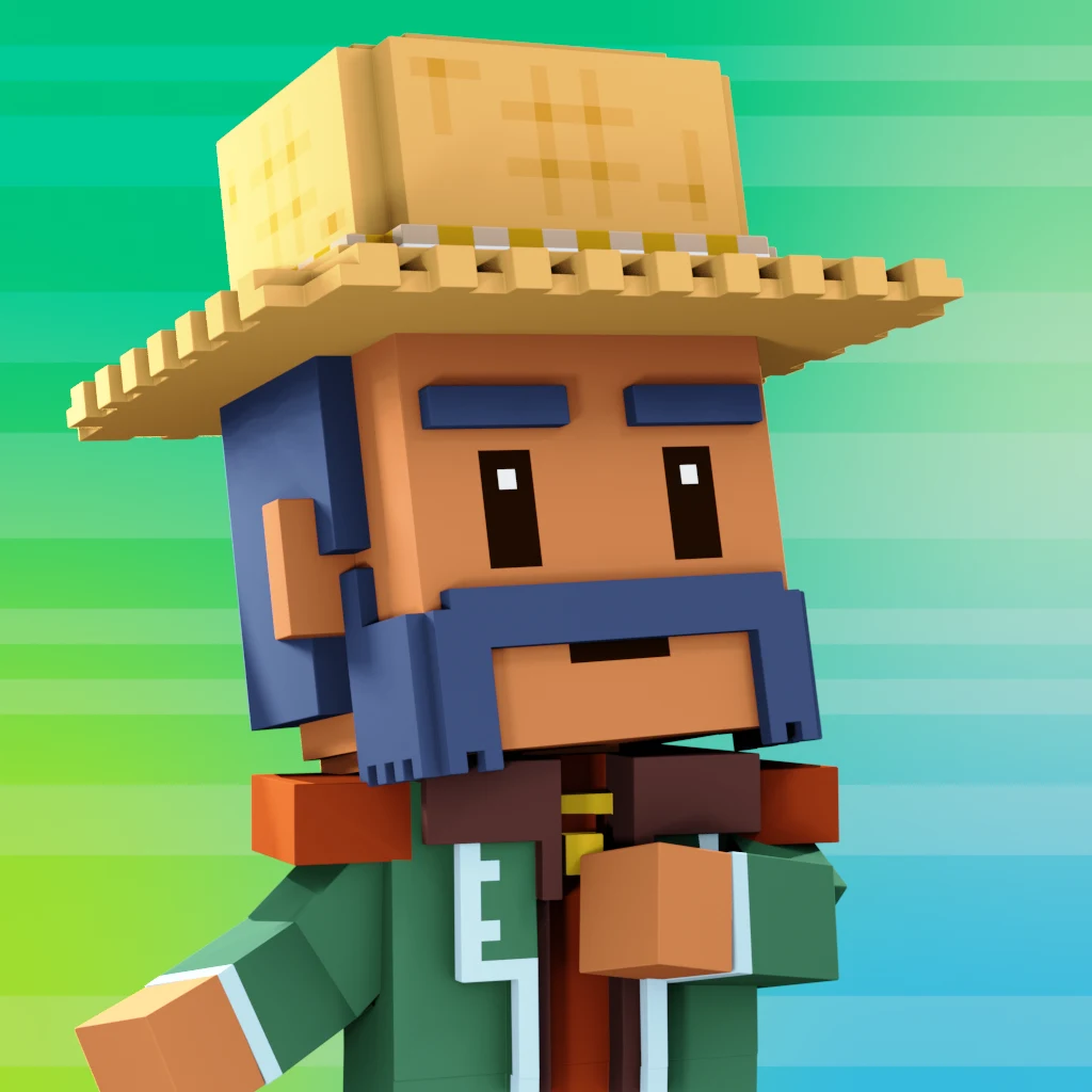 Pirate #2505 voxel render
