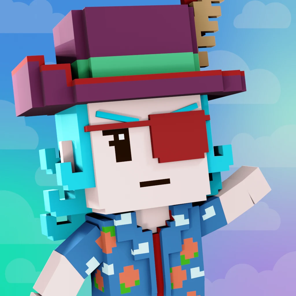 Pirate #2507 voxel render