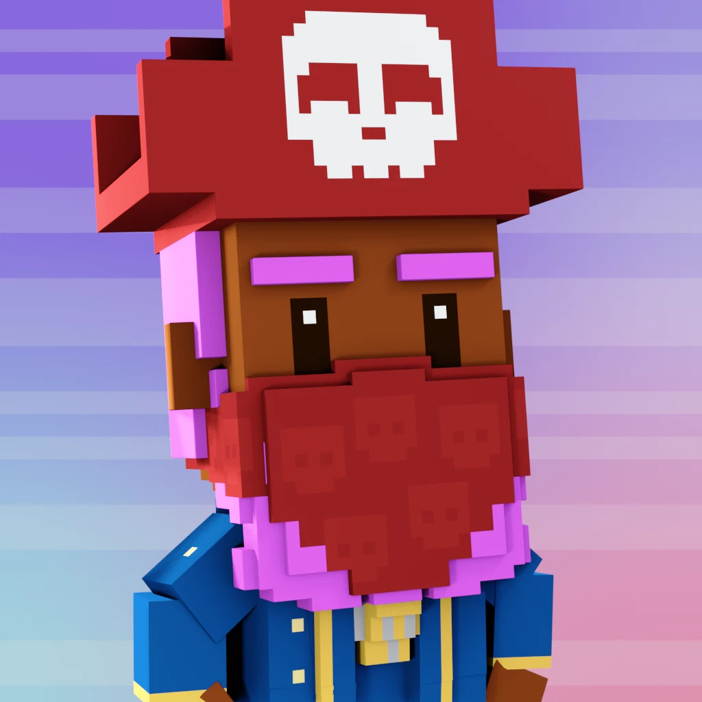 Pirate #2509 voxel render