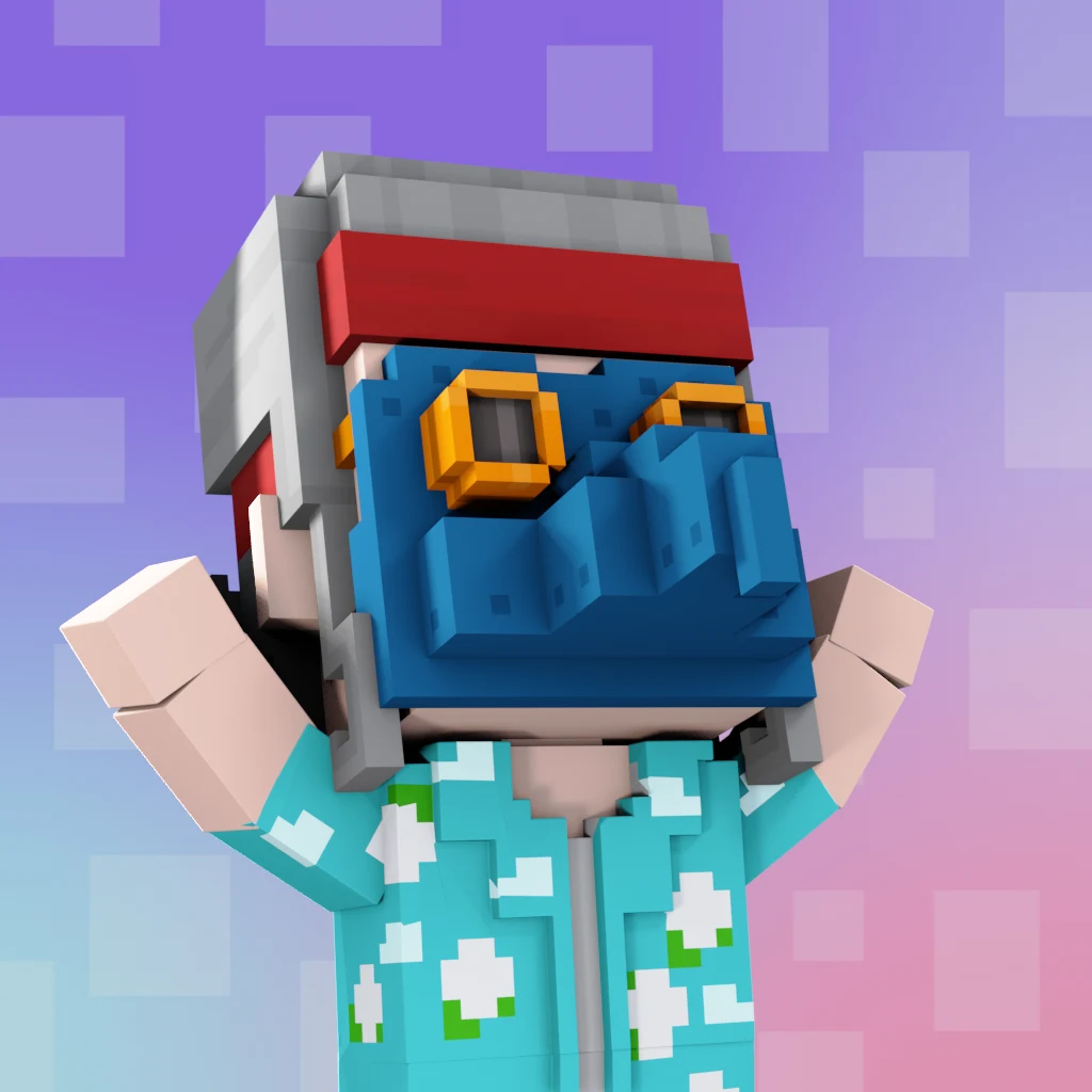 Pirate #2513 voxel render