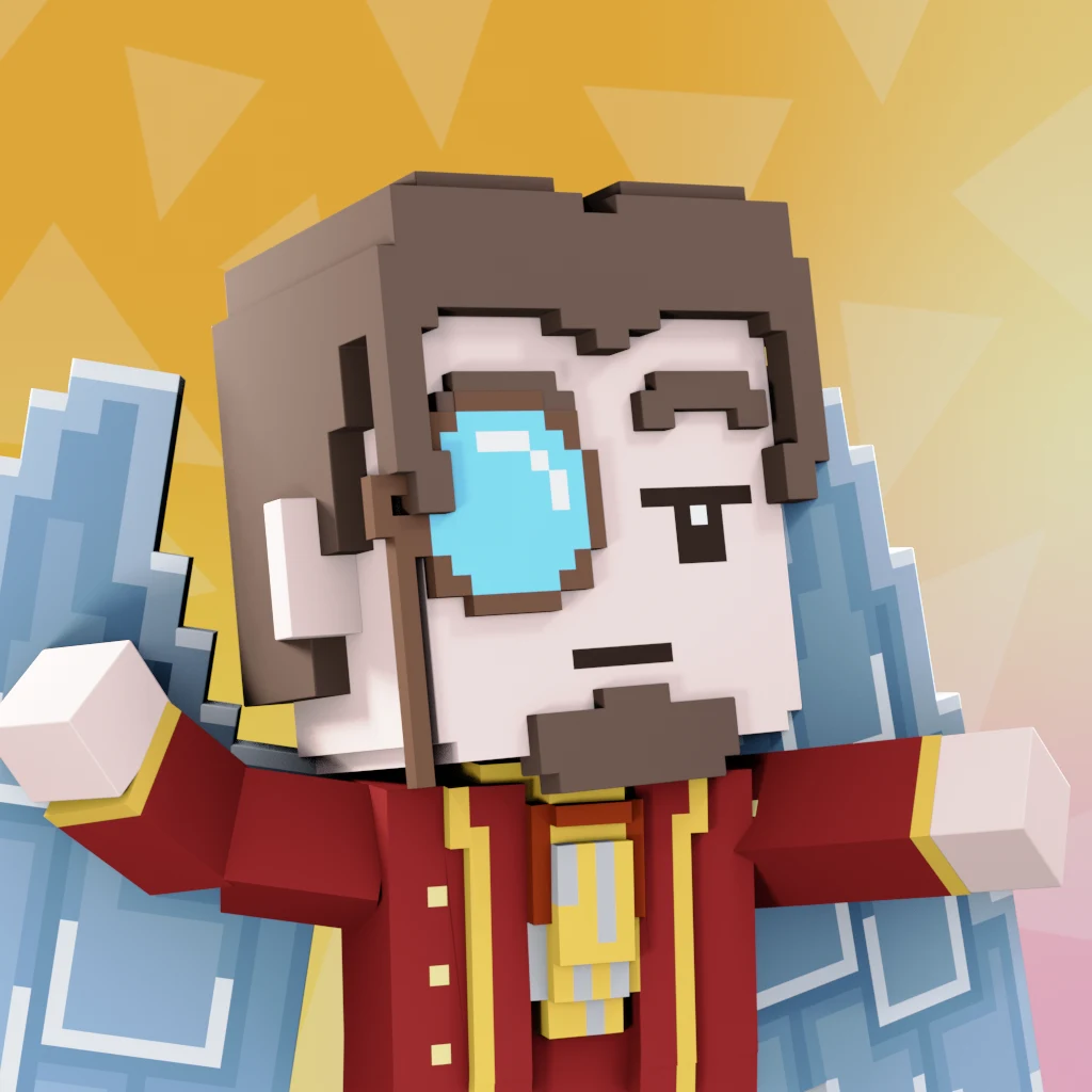 Pirate #2521 voxel render