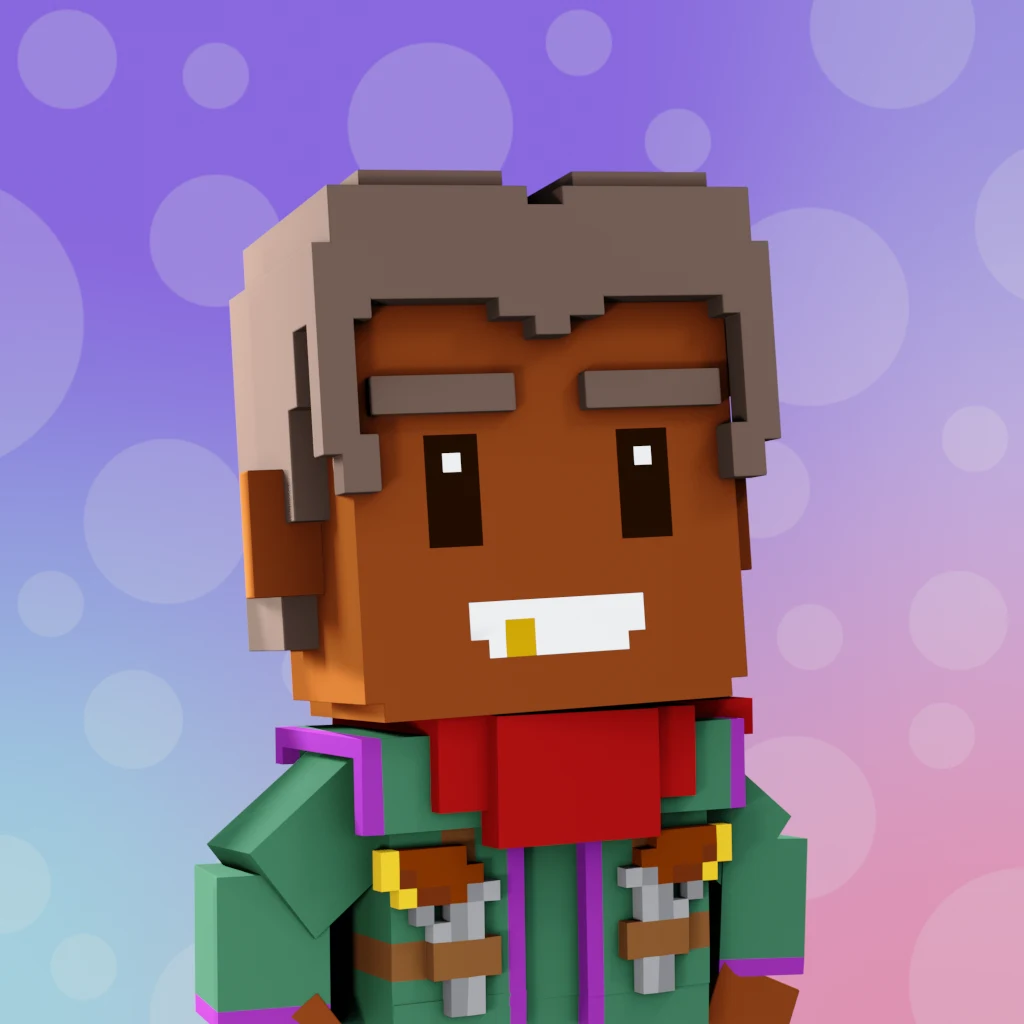Pirate #2522 voxel render