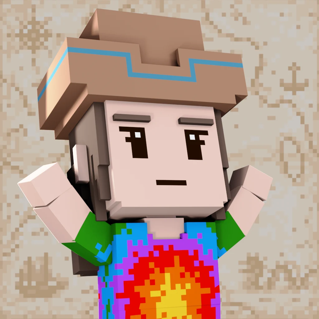 Pirate #2526 voxel render