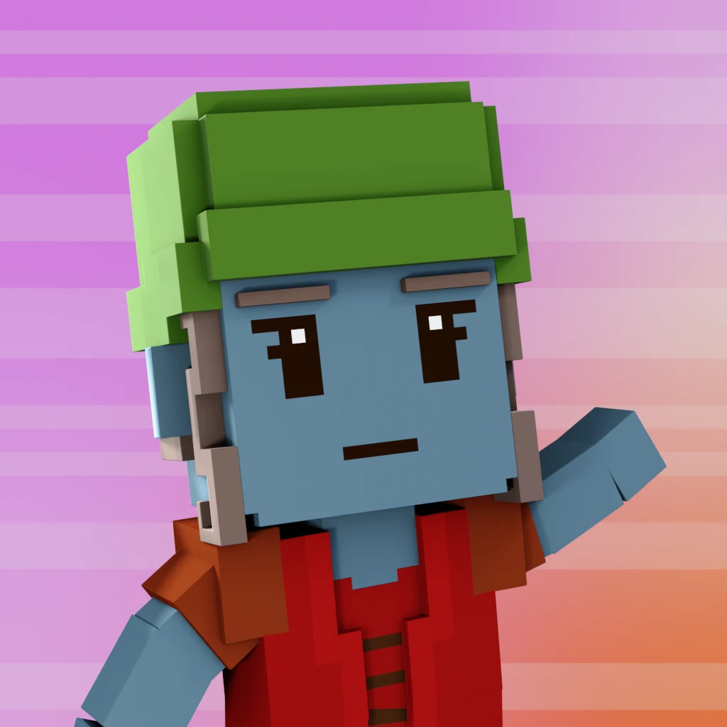 Pirate #253 voxel render