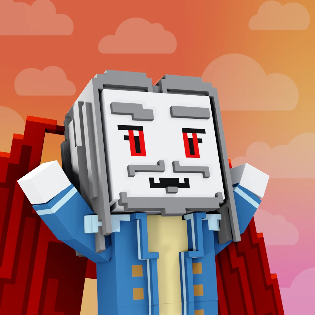 Pirate #2534 voxel render