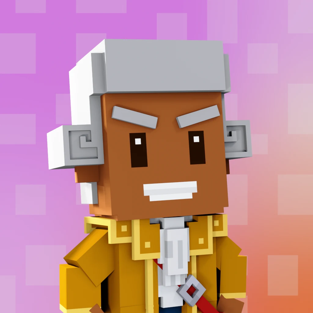 Pirate #2536 voxel render