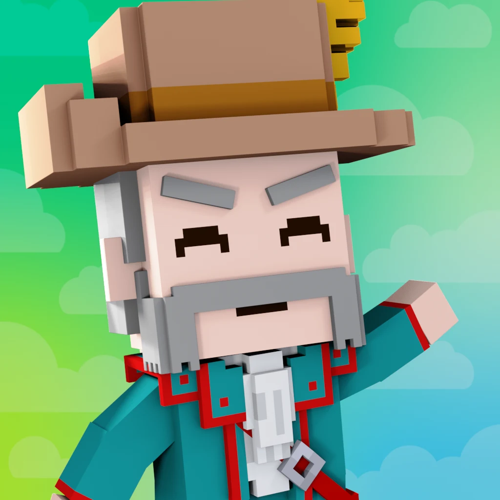 Pirate #2537 voxel render