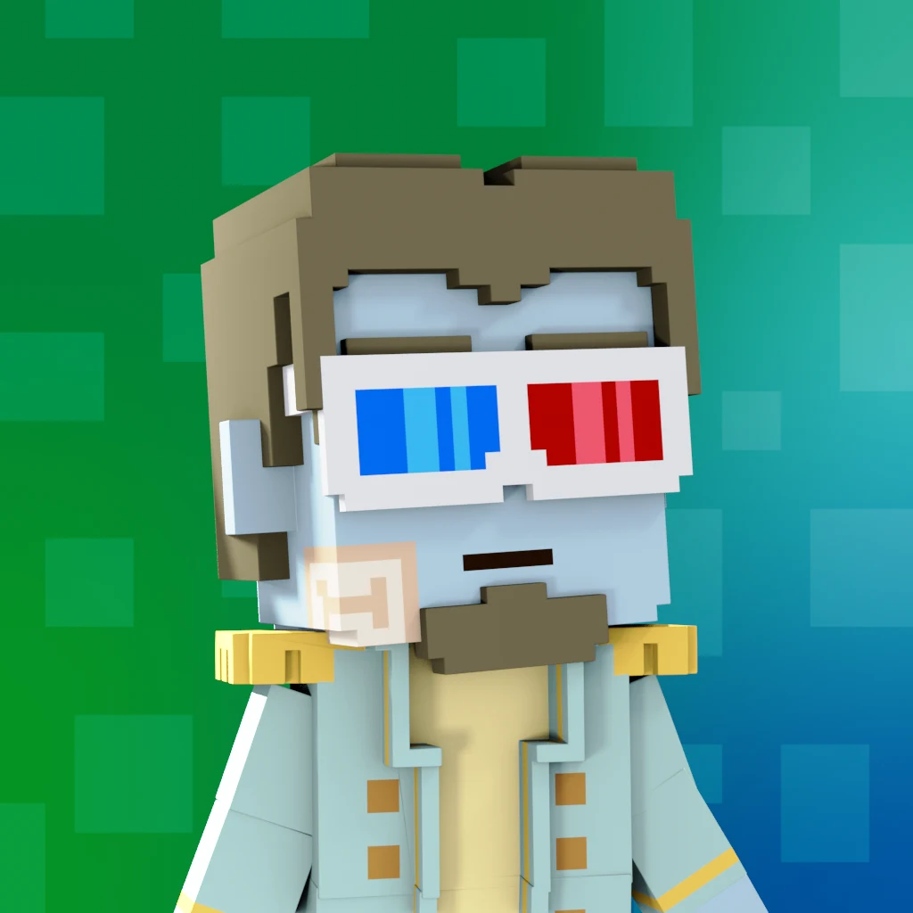 Pirate #254 voxel render