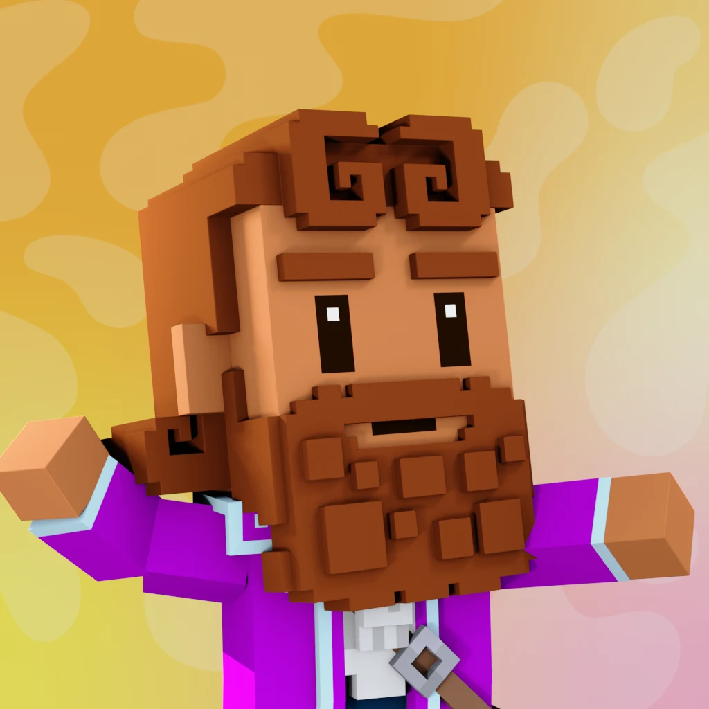 Pirate #2542 voxel render